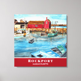 Rockport Harbour Massachusetts New England USA Canvastryck