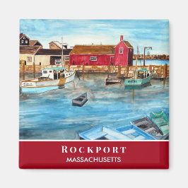 Rockport Harbour Massachusetts New England USA Magnet