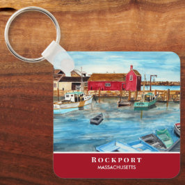 Rockport Harbour Massachusetts New England USA Nyckelring