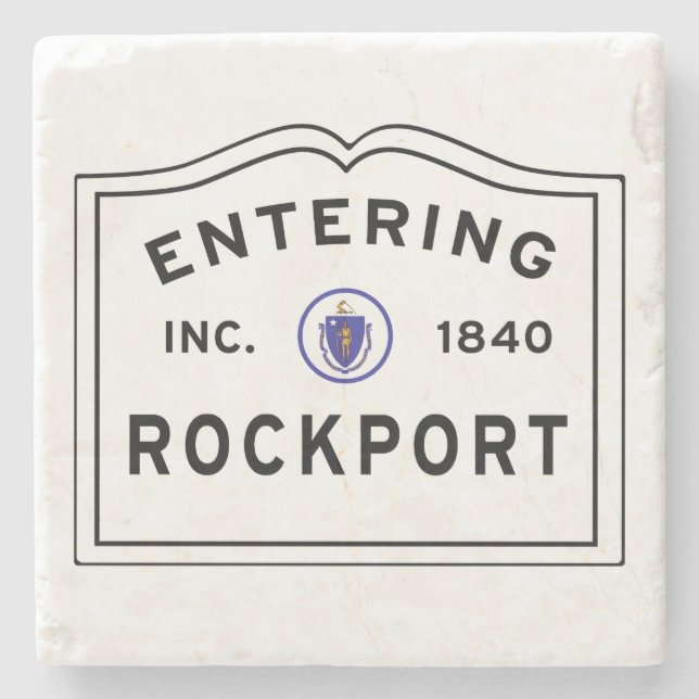 Rockport Massachusetts Kommer Stenunderlägg (Framsidan)