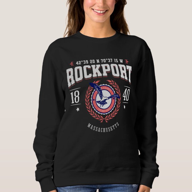 Rockport Massachusetts North Shore MA Nautical Bea T Shirt (Framsida)