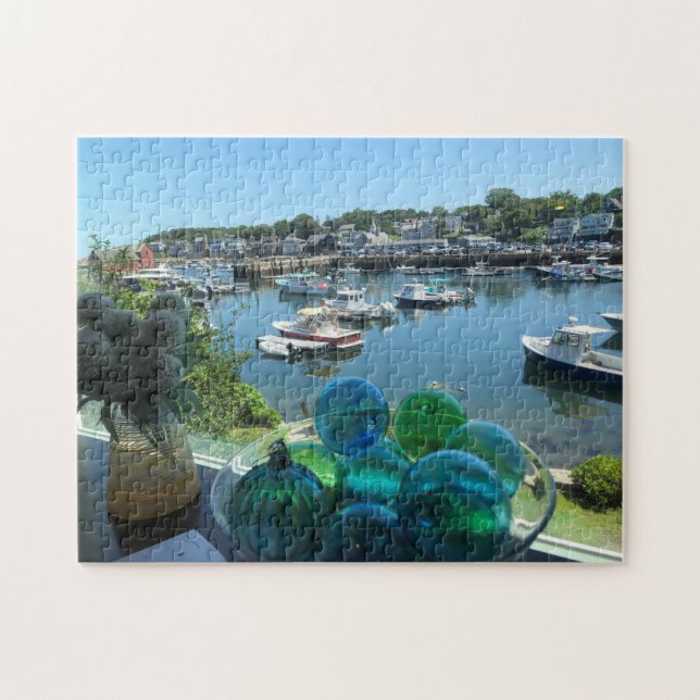 Rockport Massachusetts Shop Window Puzzle Pussel (Horisontell)