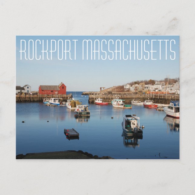Rockport Massachusetts Vykort (Framsida)