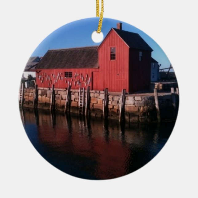 Rockport prydnad julgransprydnad keramik (Framsidan)