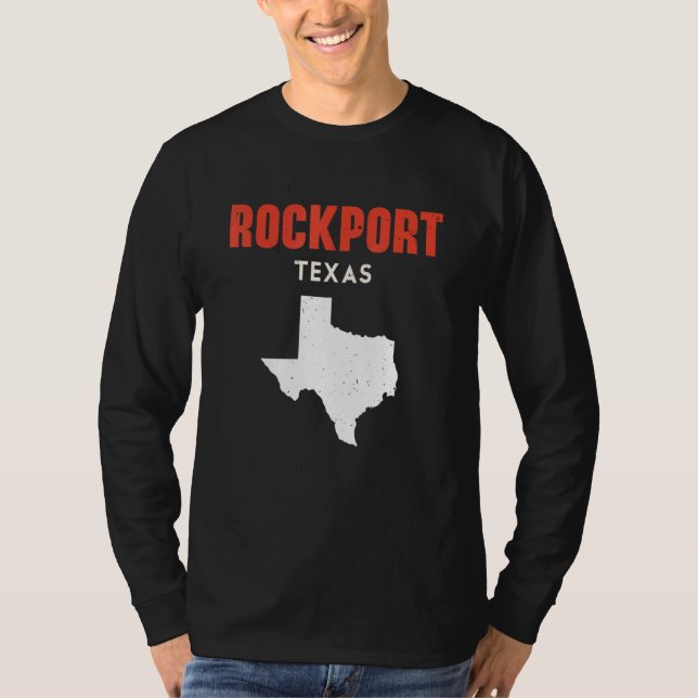 Rockport Texas USA State America Travel Texas T Shirt (Framsida)