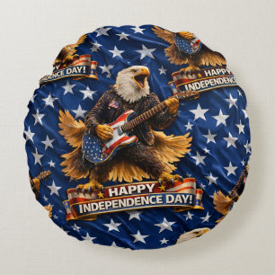 Rockstar American Eagle, glad självständighetsdag Rund Kudde