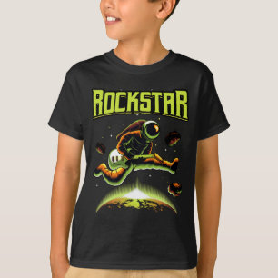 Rockstar astronaut spelar gitarr i rymden T-Shirt
