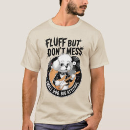 Rockstar Bichon Frise - Fluffy Punk Hund T Shirt