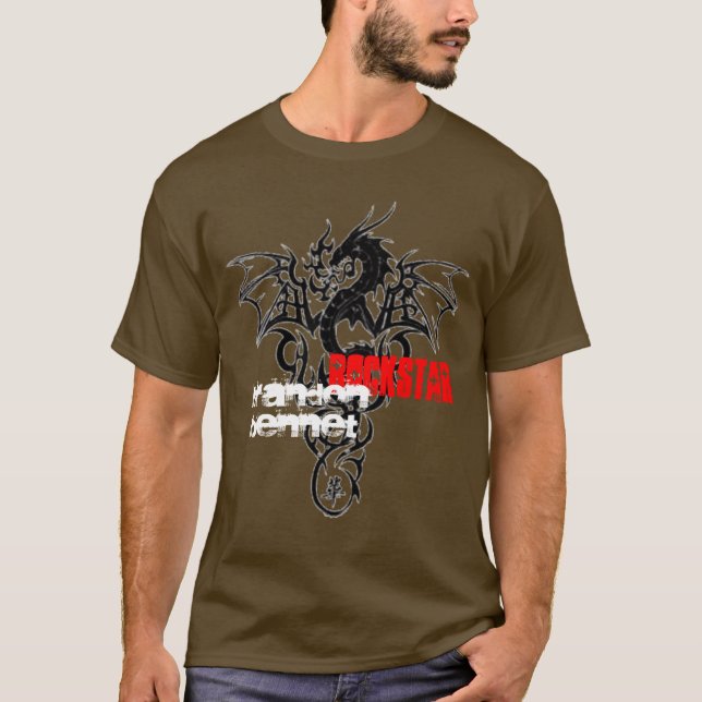 "Rockstar" Brandon Bennet Tee Shirt (Framsida)