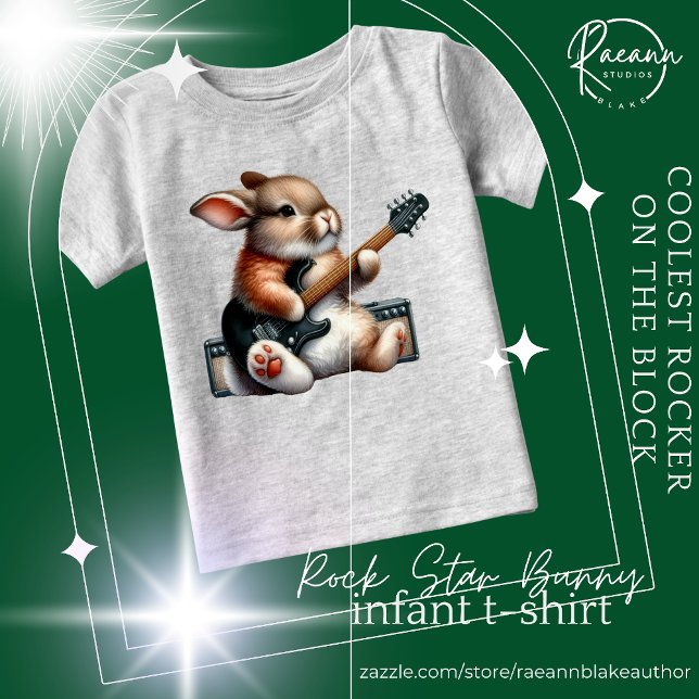 Rockstar Bunny Infant T-Shirt (Skapare uppladdad)