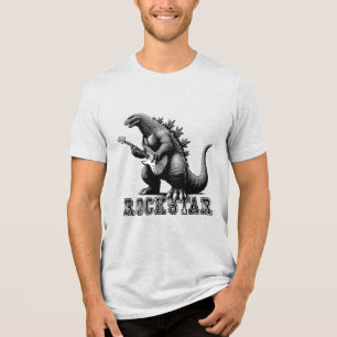 Rockstar draon dinosaur t shirt