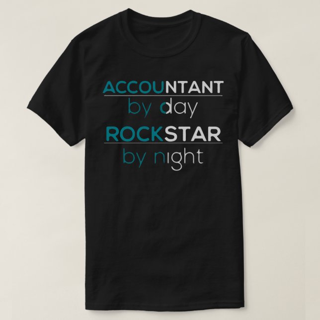 Rockstar efter natt t shirt (Design framsida)