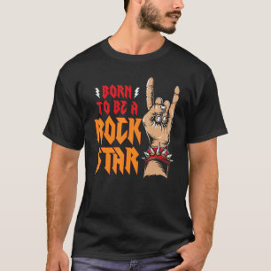 Rockstar Gf Aesthetic Born to a Rockstar Girlfr T Shirt