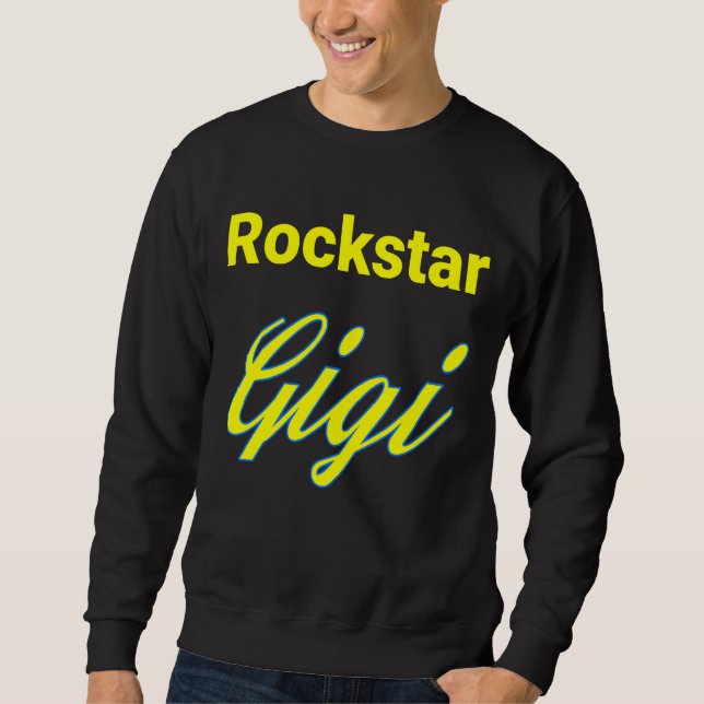 Rockstar Gigi Lång Ärmad Tröja (Framsida)