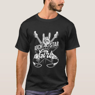 Rockstar Girl Rockstar Music Party Band Musican in T Shirt