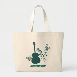 Rockstar Guitar Bag, Mörk Teal Jumbo Tygkasse
