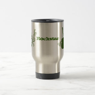 Rockstar Guitar Mugg, Grönt Resemugg