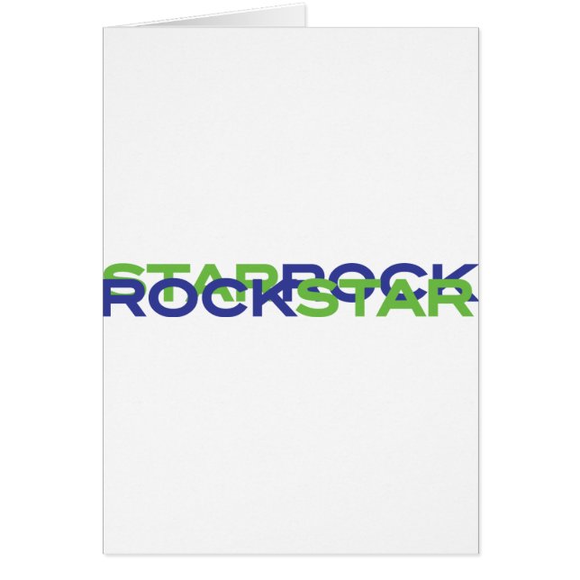 rockstar hälsningskort (Framsidan)