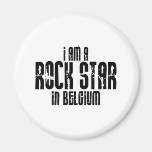 Rockstar i Belgien Magnet