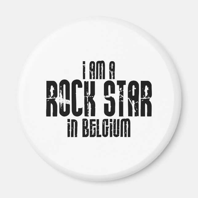 Rockstar i Belgien Magnet (Framsidan)