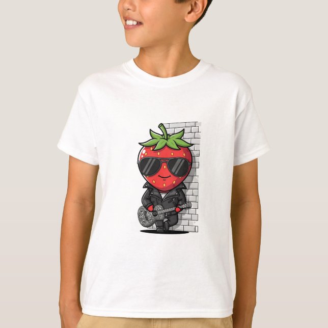 Rockstar Jordgubbsbarn T Shirt (Framsida)