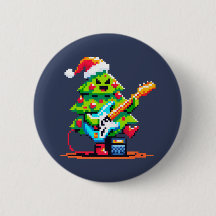 Rockstar Julgran - Pixel Art Bass Guitar