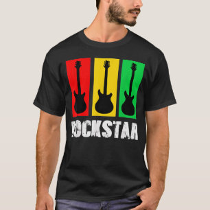 Rockstar Kids T-shirt Vintage Gitarr