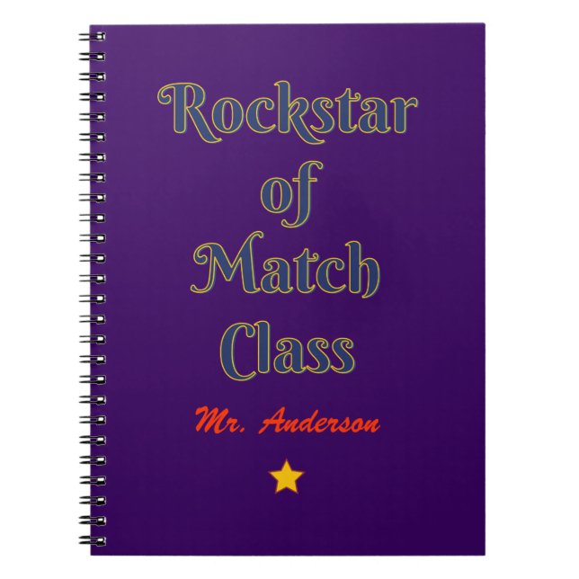 Rockstar-klass Anteckningsbok (Framsidan)