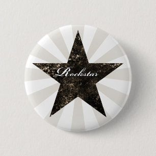 Rockstar knäppas (grungestrukturer - mörk) knapp