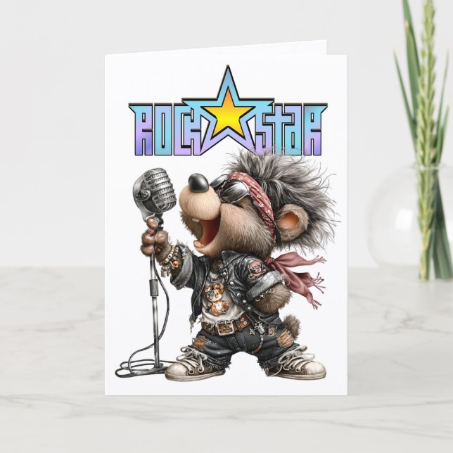 ROCKSTAR-kort Kort (Framsida)