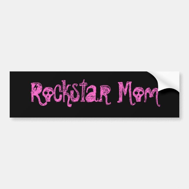 Rockstar mamma bildekal (Framsidan)