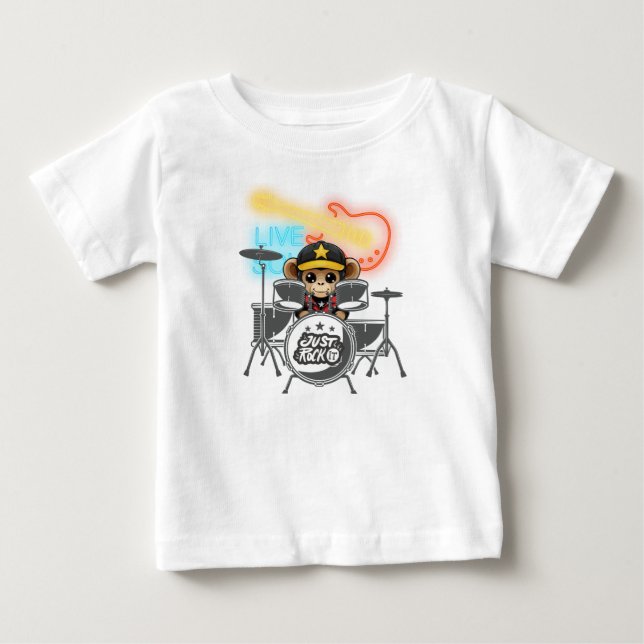 Rockstar Monkey T Shirt (Framsida)