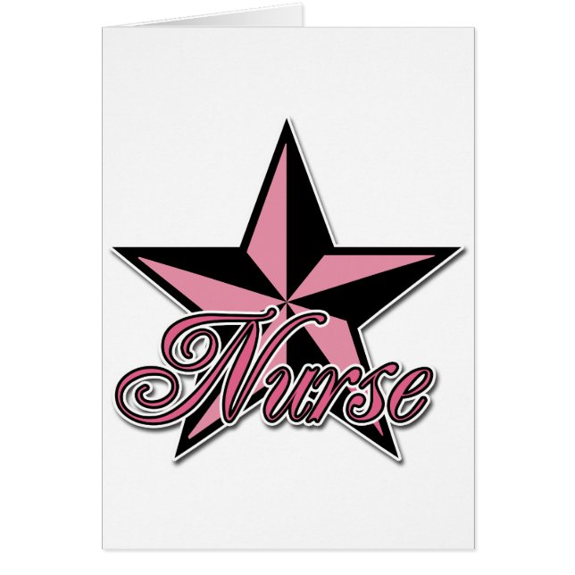 Rockstar Nurse Hälsningskort (Framsidan)