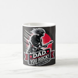 Rockstar Pappa Electric Guitar Fars dag Kaffemugg