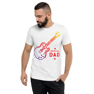 Rockstar Pappa Guitar T Shirt