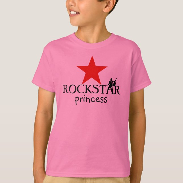 ROCKSTAR-princess - flickat-skjorta T Shirt (Framsida)