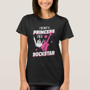 Rockstar Princess Rosa Roll... Jag är inte prinses T Shirt