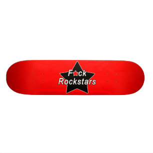 Rockstar röd Skateboard Bräda 20 Cm