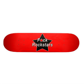 Rockstar röd Skateboard Bräda 20 Cm