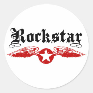 Rockstar Runt Klistermärke