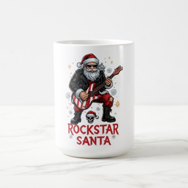 Rockstar Santa Mug Kaffemugg (Center)