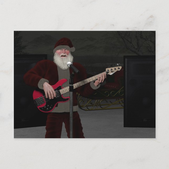 Rockstar Santa Vykort (Framsida)