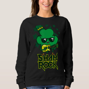 Rockstar Shamrock and Roll Funny St Patrick Day VI T Shirt