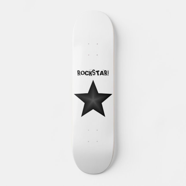 ROCKSTAR! skiss Skateboard Bräda 21,5 Cm (Framsida)