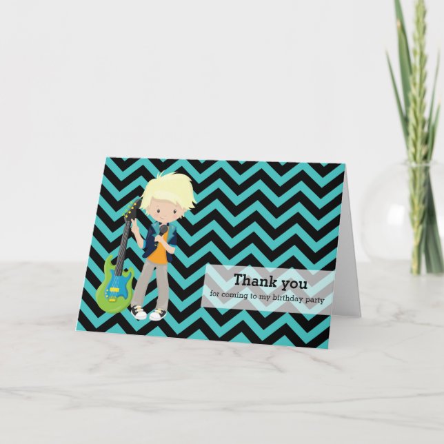 Rockstar tackar dig tack kort (Framsida)