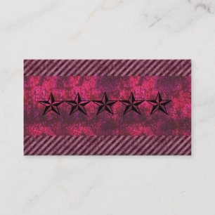 Rockstar visitkort för rosa grunge