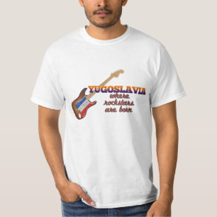 Rockstars är bördiga Jugoslavien Tee Shirt