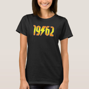 Rockstars är födda 1962 Birthday Rock N Roll Gr T Shirt