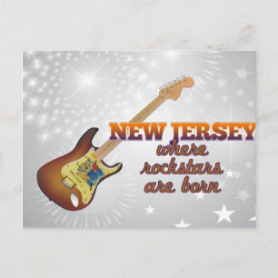 Rockstars är födda i New jersey Vykort
