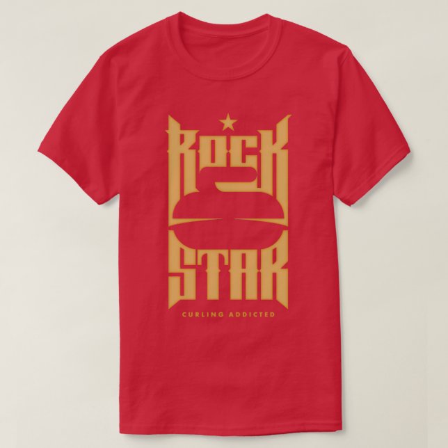 Rockstjärna av kurvor t shirt (Design framsida)
